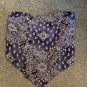 Tube top with elastic and back tie